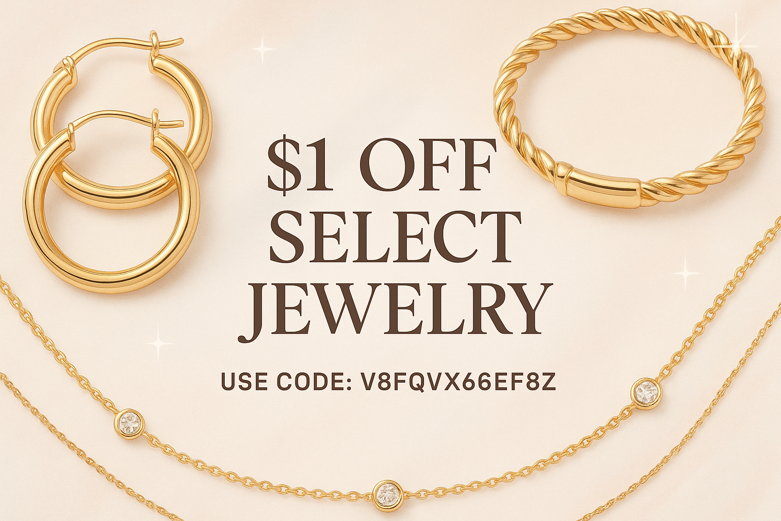 Jewelry Discount Promotional Banner