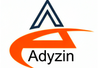 Adyzin logo with a stylized letter 'A' on a white background